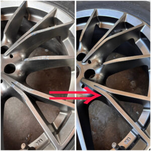 BMW／Ｘ１　ホイールのガリ傷補修