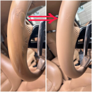 ポルシェ／マカン　ステアリング傷補修