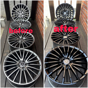 メルセデスベンツ　ホイールのカラーチェンジ