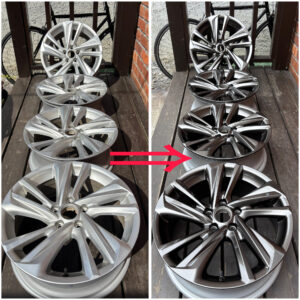 トヨタ／クラウンエステート ホイールのカラーチェンジ　