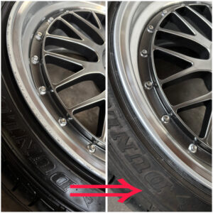 weds／kranze、BBS ホイールのガリ傷補修