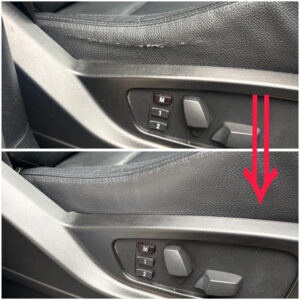 BMW／Ｘ５　レザーシートの傷補修