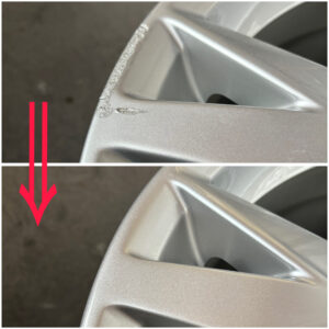 Audi／アウディ　ホイールのガリ傷補修